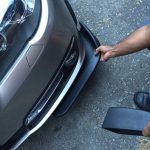 Set 2 buc. aripioare Racing, prelungire bara tuning din plastic culoare neagra - imagine 3