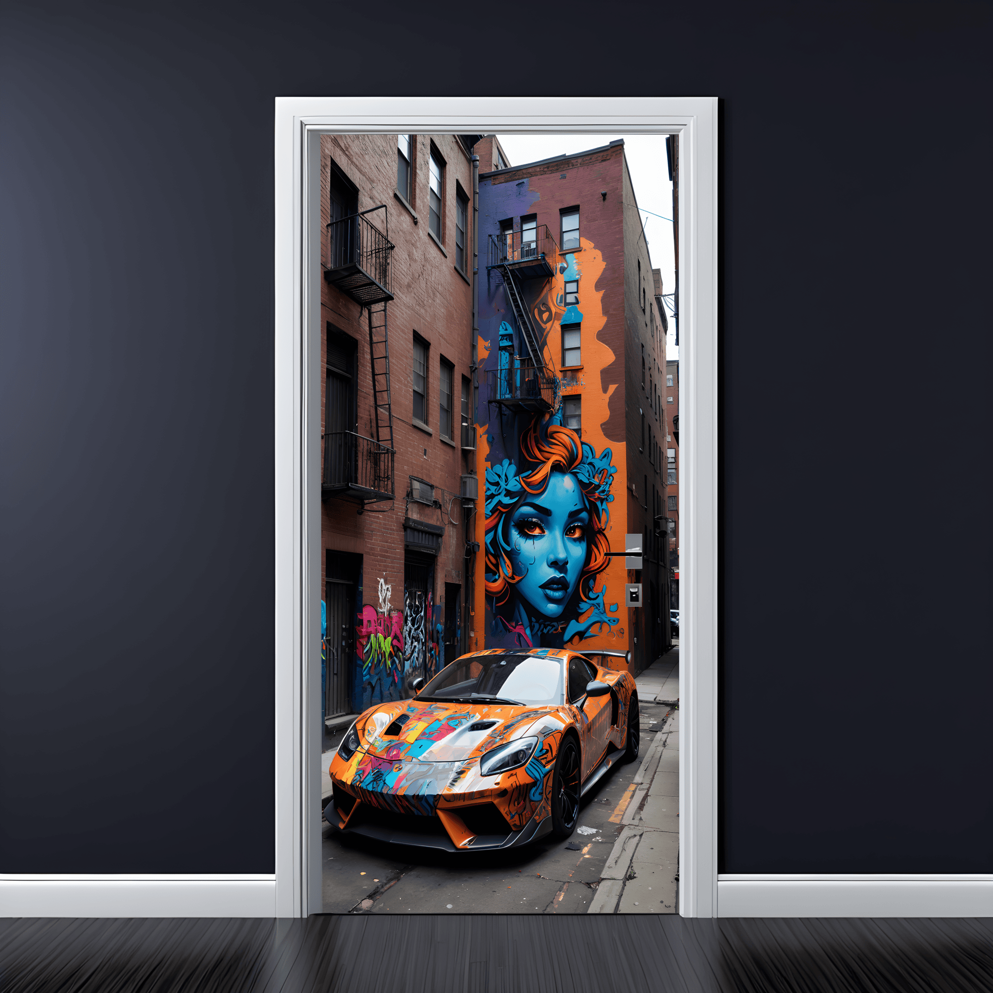 AVX-200X90-01D_x55t-55-3.png Folie imprimata color pentru decor Usa, dimensiune 200 x 90cm, model: AVX-DR01 - imagine 1