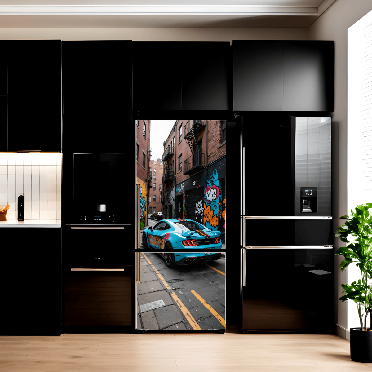 Folie Imprimata Color Pentru Decor Frigider, Dimensiune 200 X 90Cm, Model: Avx-Fr02