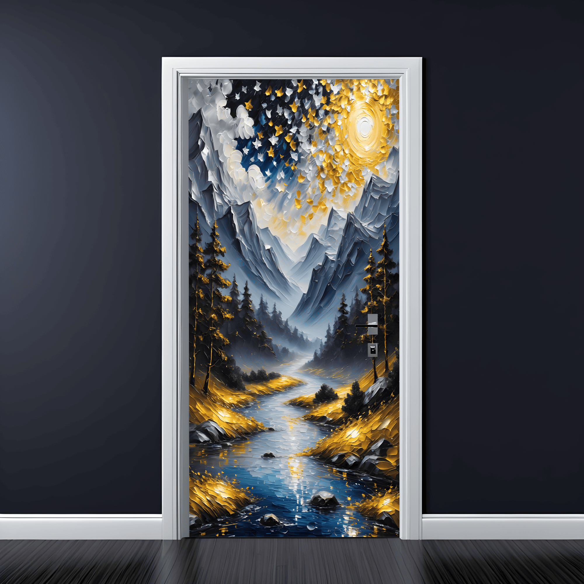 AVX-200X90-18D-3.png Folie imprimata color pentru decor Usa, dimensiune 200 x 90cm, model: AVX-DR18 - imagine 1