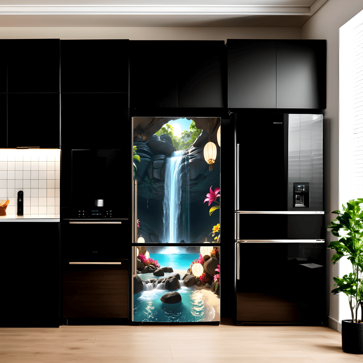 Folie Imprimata Color Pentru Decor Frigider, Dimensiune 200 X 90Cm, Model: Avx-Fr31