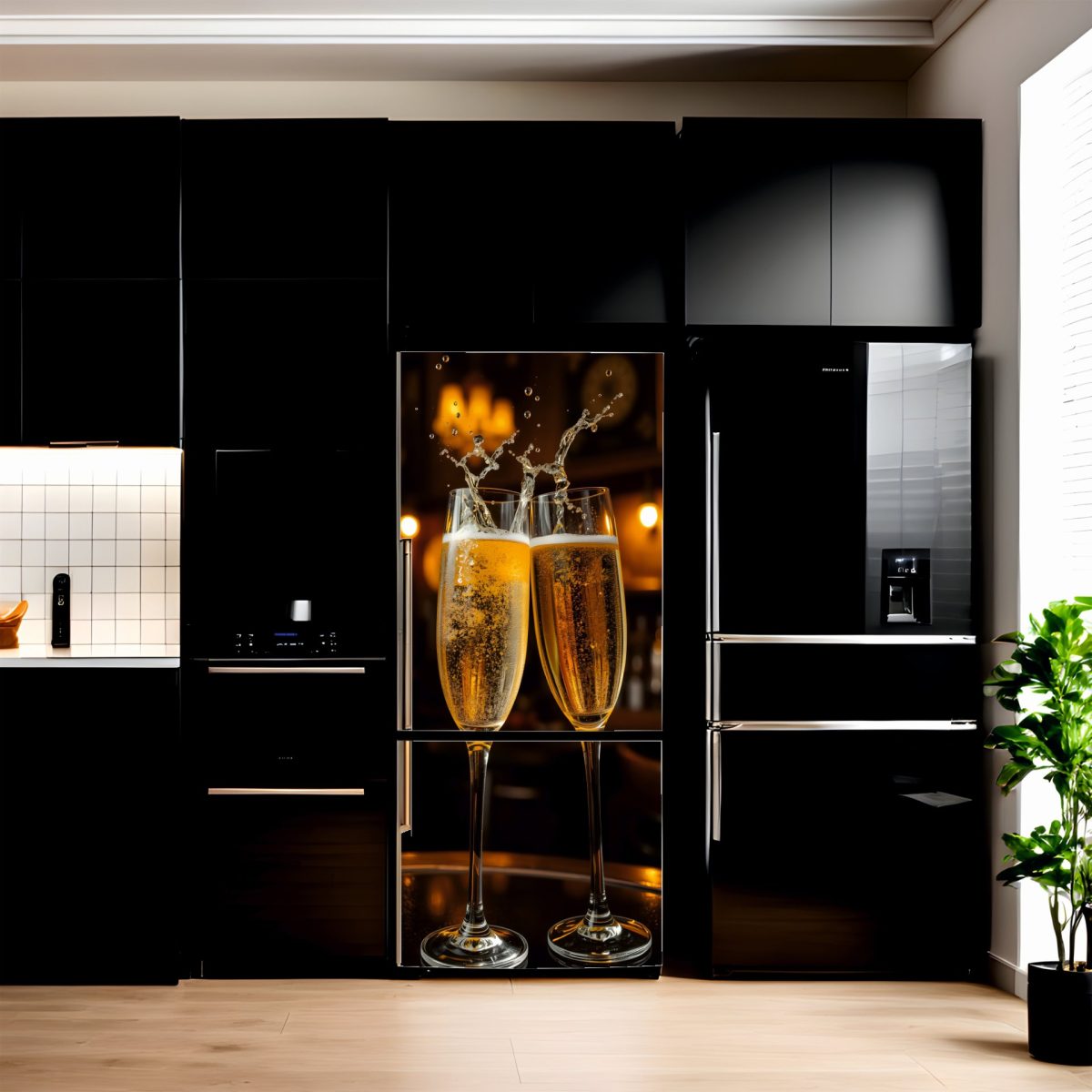 Folie Imprimata Color Pentru Decor Frigider, Dimensiune 200 X 90Cm, Model: Avx-Fr32