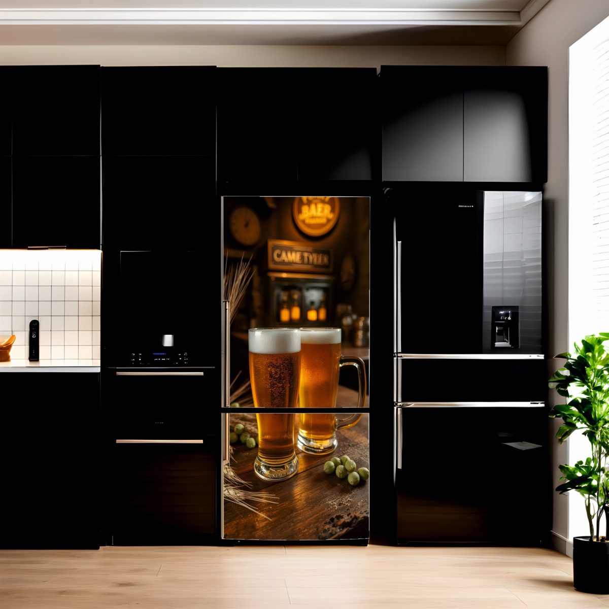 Folie Imprimata Color Pentru Decor Frigider, Dimensiune 200 X 90Cm, Model: Avx-Fr34