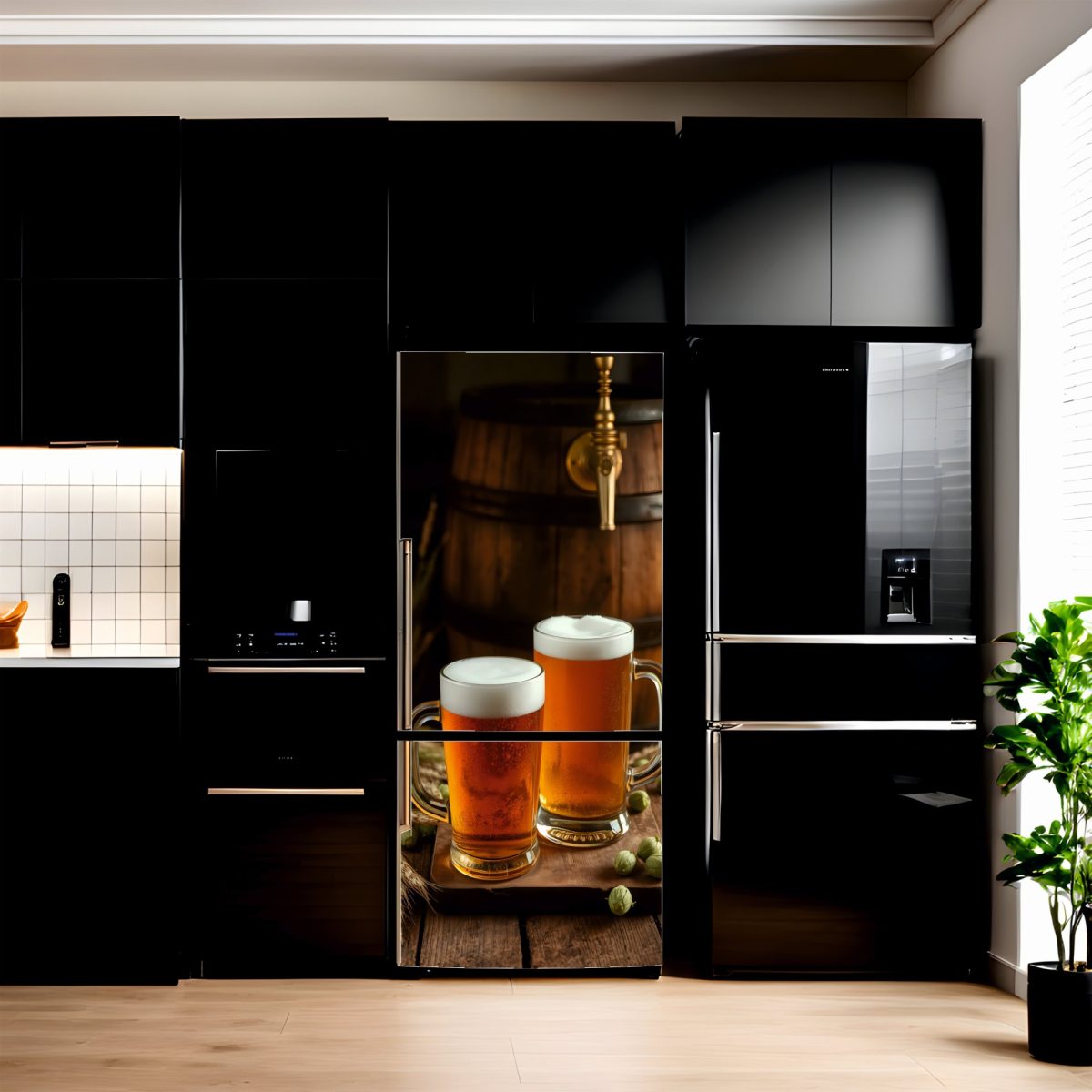 Folie Imprimata Color Pentru Decor Frigider, Dimensiune 200 X 90Cm, Model: Avx-Fr35