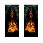 Set 2 stickere decorative pentru stalpii usilor, print autoadeziv de inalta rezolutie, dimensine 2 buc x 50 x 22 cm , cod: AVX-SSU-12 - imagine 2