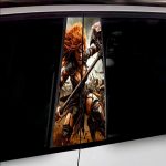 Set 2 stickere decorative pentru stalpii usilor, AVX-SSU-16