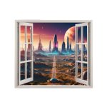 Folie imprimata decor perete locuinta, VIEW TO HAVEN 03 - imagine 2