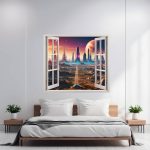 Folie imprimata decor perete locuinta, VIEW TO HAVEN 03