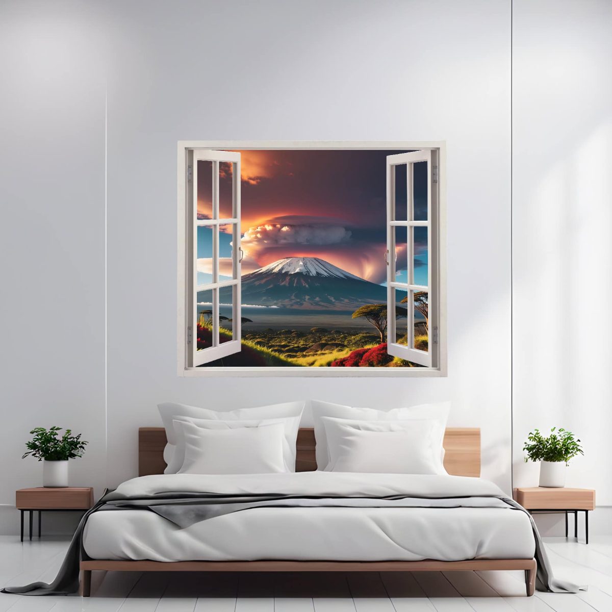 Folie Imprimata Color Pentru Decor Perete Locuinta, Dimensiune 125 X 110Cm, Model: View To Haven 10