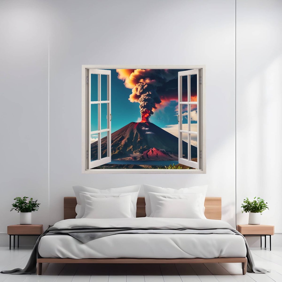 Folie Imprimata Color Pentru Decor Perete Locuinta, Dimensiune 125 X 110Cm, Model: View To Haven 11