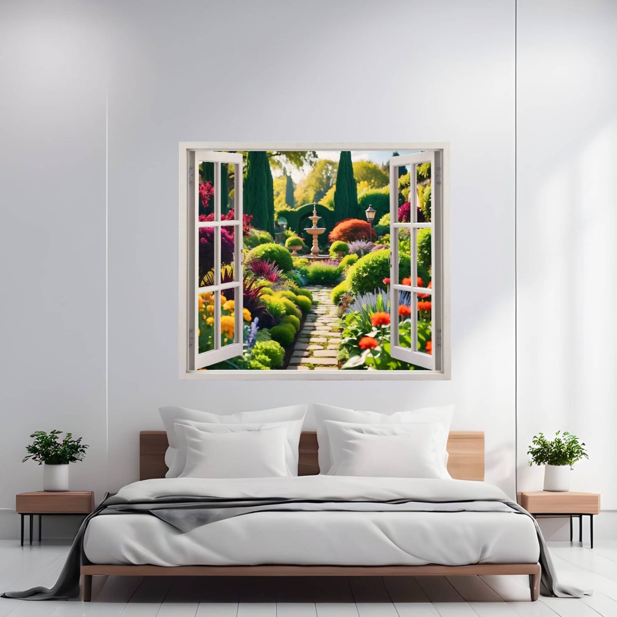 Folie Imprimata Color Pentru Decor Perete Locuinta, Dimensiune 125 X 110Cm, Model: View To Haven 12