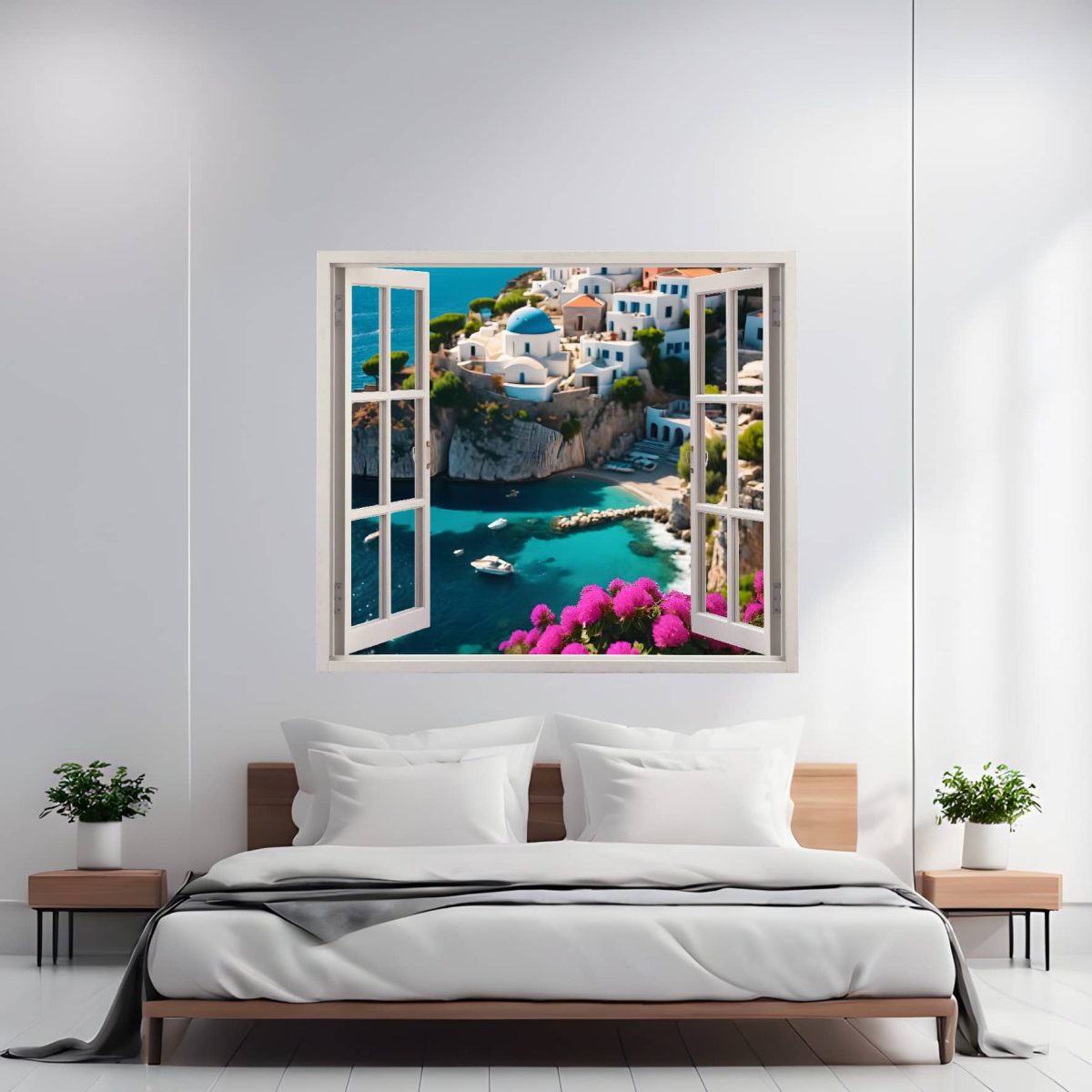 Folie Imprimata Color Pentru Decor Perete Locuinta, Dimensiune 125 X 110Cm, Model: View To Haven 13