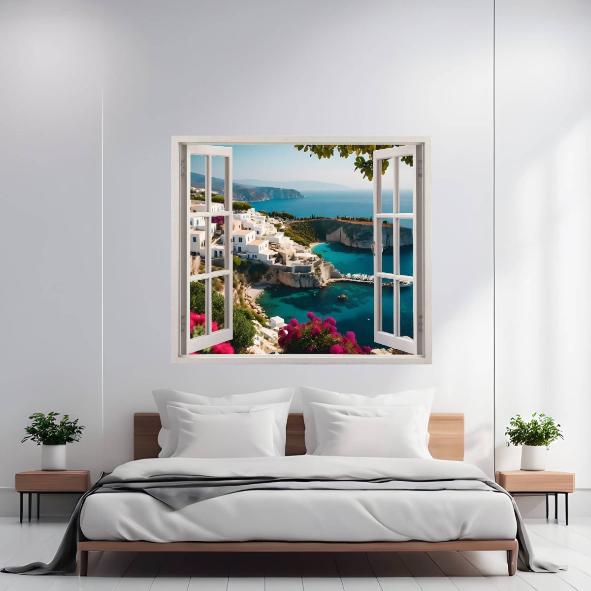 Folie Imprimata Color Pentru Decor Perete Locuinta, Dimensiune 125 X 110Cm, Model: View To Haven 14