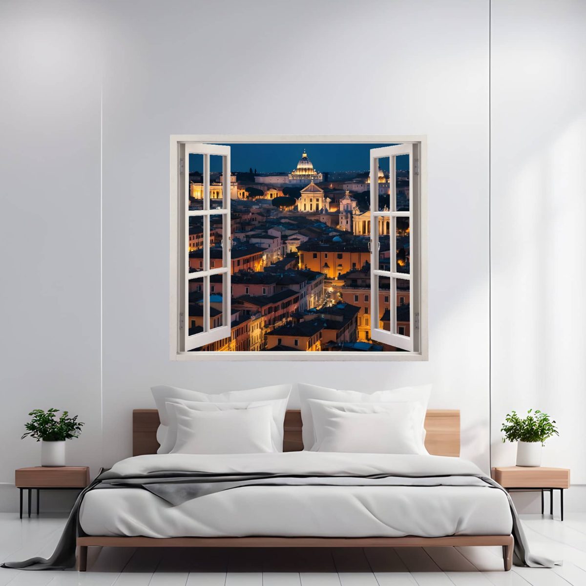 Folie Imprimata Color Pentru Decor Perete Locuinta, Dimensiune 125 X 110Cm, Model: View To Haven 15