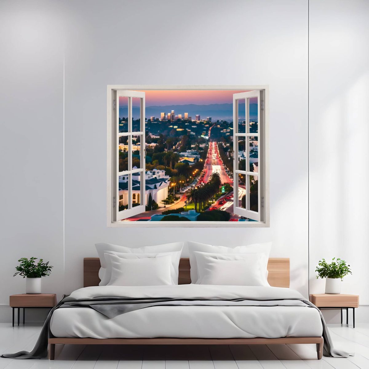 Folie Imprimata Color Pentru Decor Perete Locuinta, Dimensiune 125 X 110Cm, Model: View To Haven 17 - Imagine 1