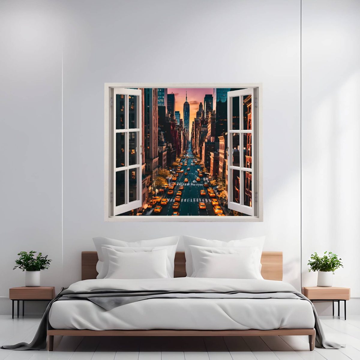 Folie Imprimata Color Pentru Decor Perete Locuinta, Dimensiune 125 X 110Cm, Model: View To Haven 19