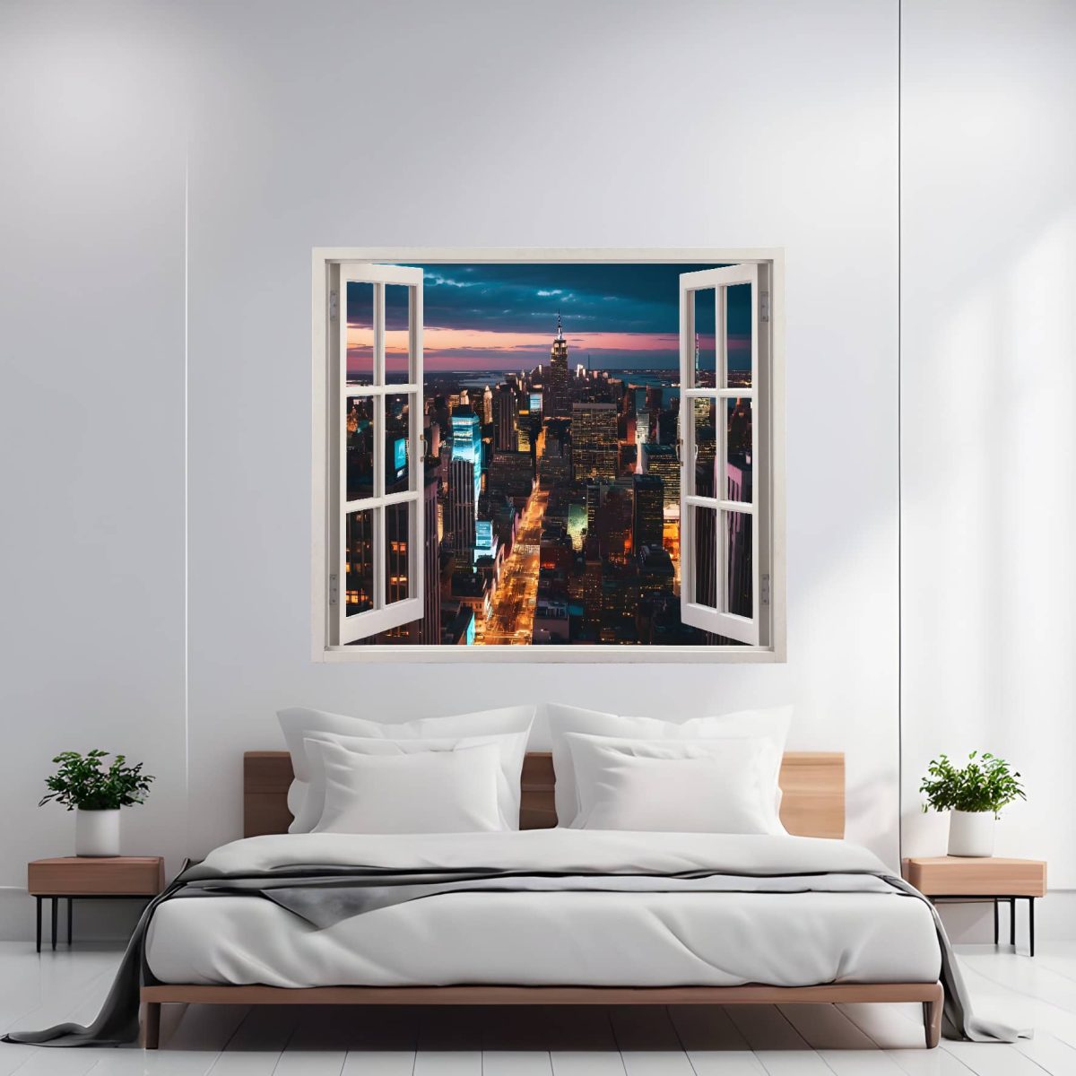 Folie Imprimata Color Pentru Decor Perete Locuinta, Dimensiune 125 X 110Cm, Model: View To Haven 20 - Imagine 1