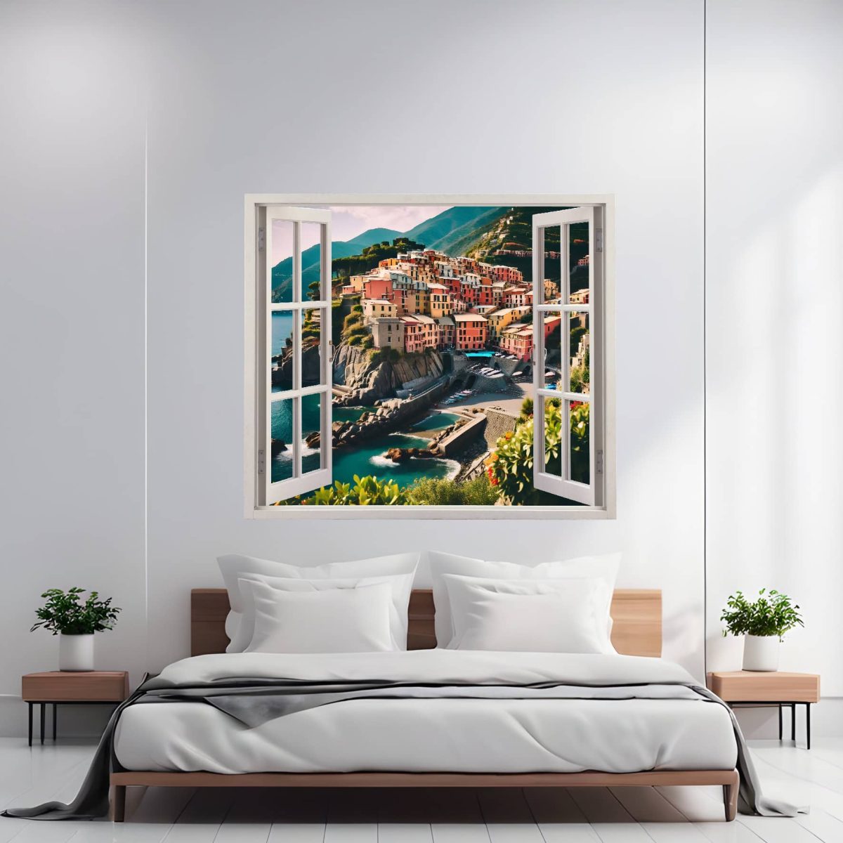 Folie Imprimata Color Pentru Decor Perete Locuinta, Dimensiune 125 X 110Cm, Model: View To Haven 23