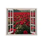 Folie imprimata color pentru decor perete locuinta, dimensiune 125 x 110cm, model: VIEW TO HAVEN 30 - imagine 2