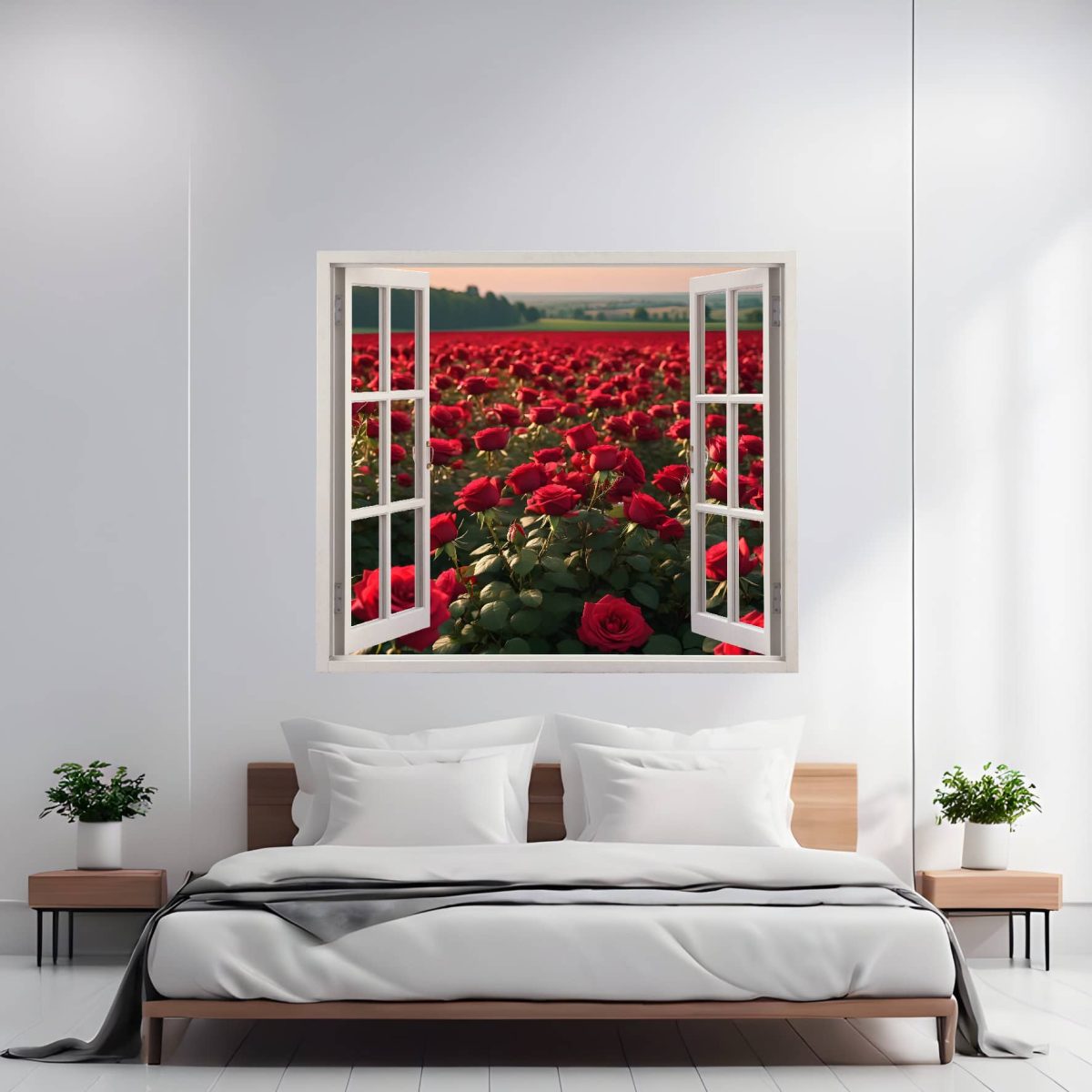 Folie Imprimata Color Pentru Decor Perete Locuinta, Dimensiune 125 X 110Cm, Model: View To Haven 30 - Imagine 1