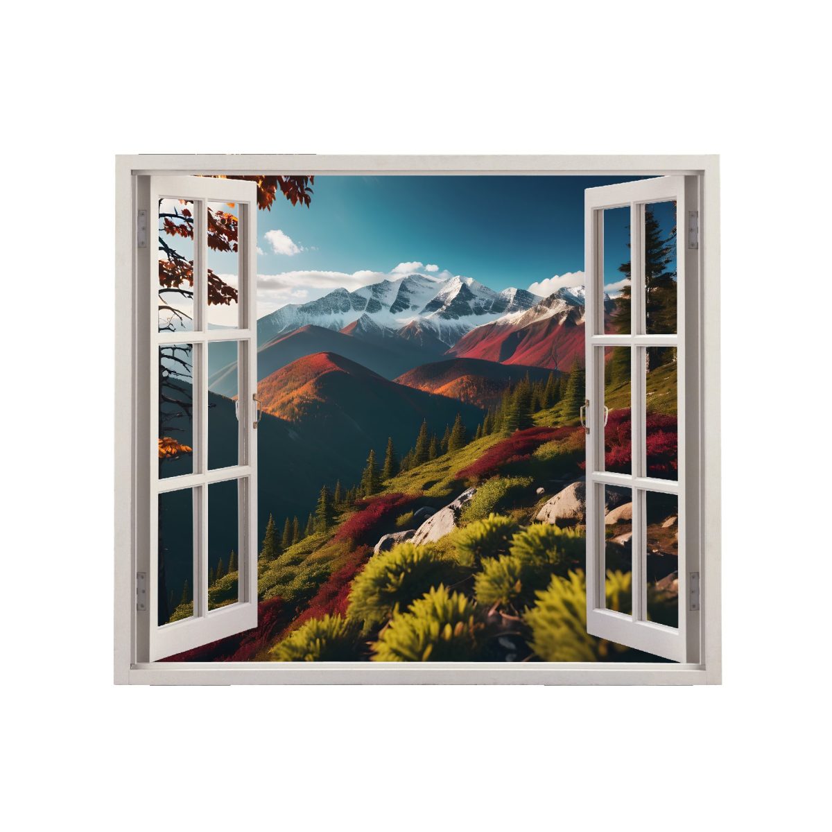 Folie Imprimata Color Pentru Decor Perete Locuinta, Dimensiune 125 X 110Cm, Model: View To Haven 34
