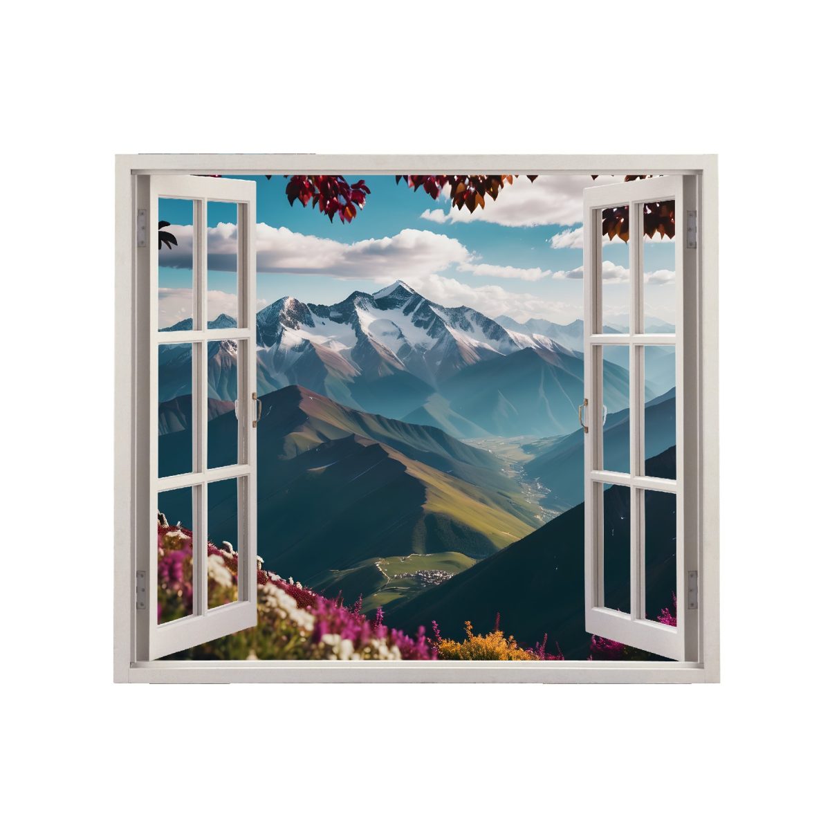 Folie Imprimata Color Pentru Decor Perete Locuinta, Dimensiune 125 X 110Cm, Model: View To Haven 35