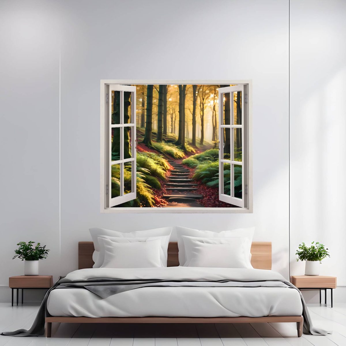 Folie Imprimata Color Pentru Decor Perete Locuinta, Dimensiune 125 X 110Cm, Model: View To Haven 37