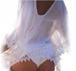 Tunica, Rochie de plaja aerisita, ușoara și delicata, culoare Alba, dimensiune Universala - imagine 5