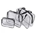 Set 3 organizatoare de cosmetice, transparent - imagine 4
