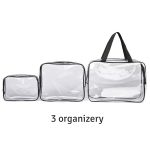 Set 3 organizatoare de cosmetice, transparent - imagine 5
