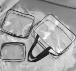 Set 3 organizatoare de cosmetice, transparent
