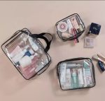 Set 3 organizatoare de cosmetice, transparent - imagine 2