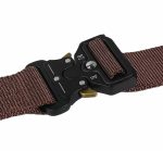 Curea Tactica pentru pantaloni, culoare Maro cu catarama Neagra - imagine 3