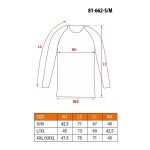 Bluza de corp termica, model Coolmax, albastru, marimea S/M, NEO - imagine 3