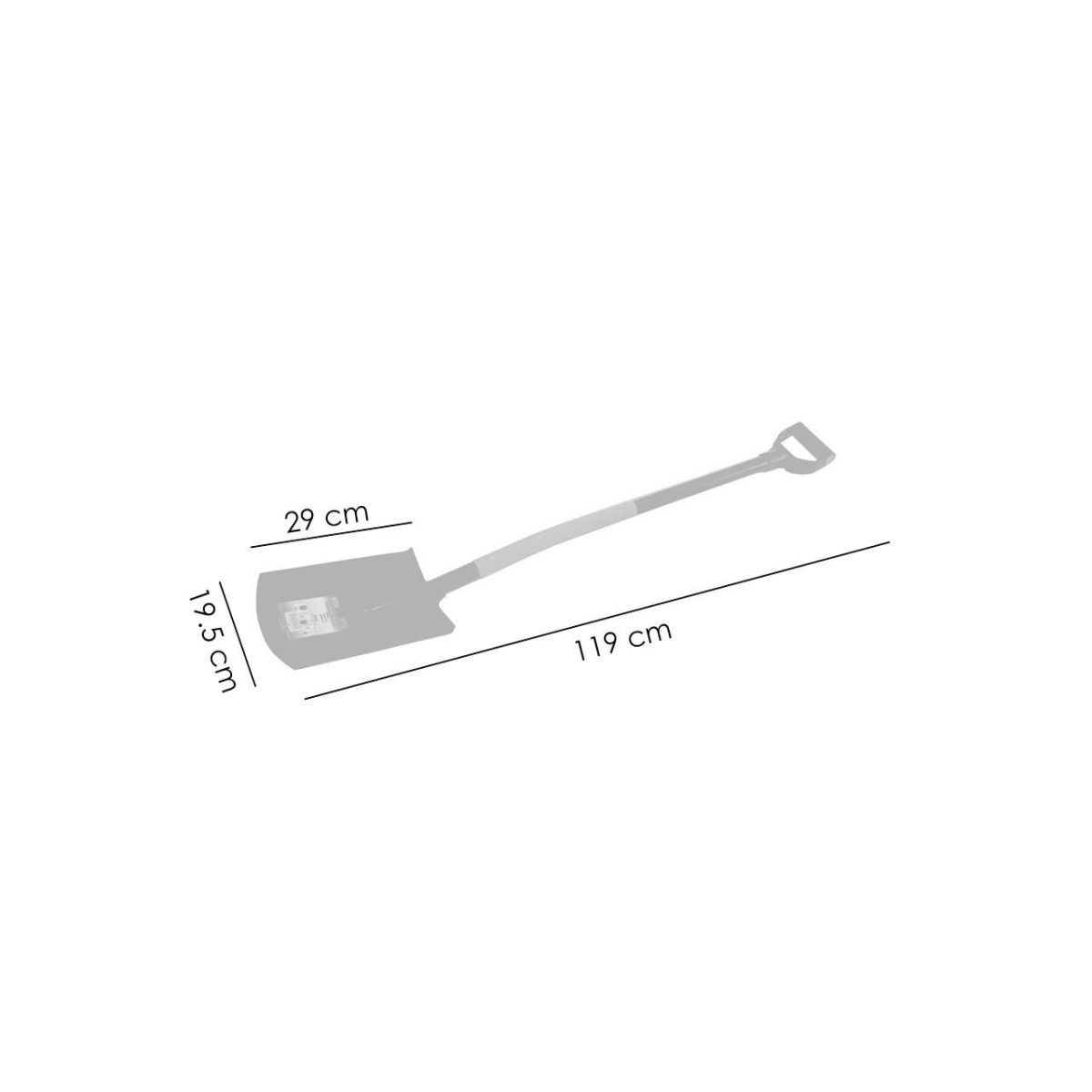 Harlet, Cazma, Drept, Cu Coada Metalica, 19.5X29 Cm, 119 Cm, Richmann Exclusive