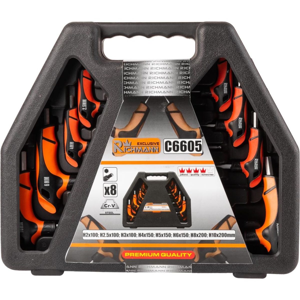 Chei Hexagonale, Imbus Cu Maner T, 8 Buc, 2-10 Mm, Richmann Exclusive