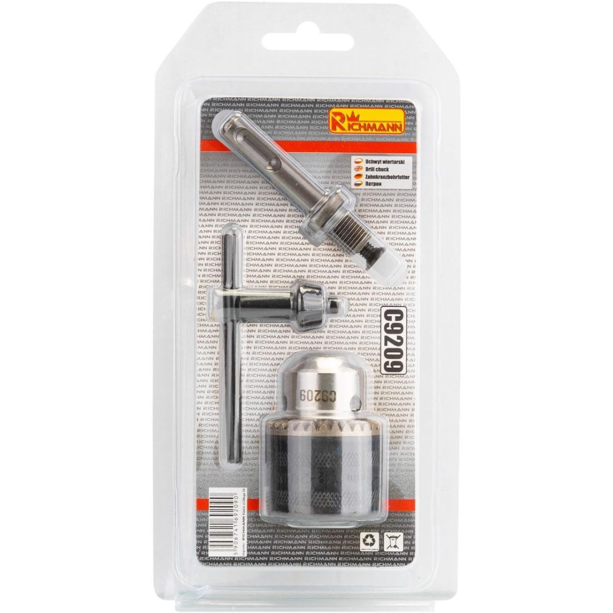 Mandrina Cu Cheie, Cu Adaptor Sds, Richmann