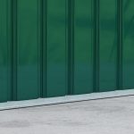 Casuta/magazie/sopron de gradina pentru depozitare unelte, otel, verde, 280x130x172 cm - imagine 13