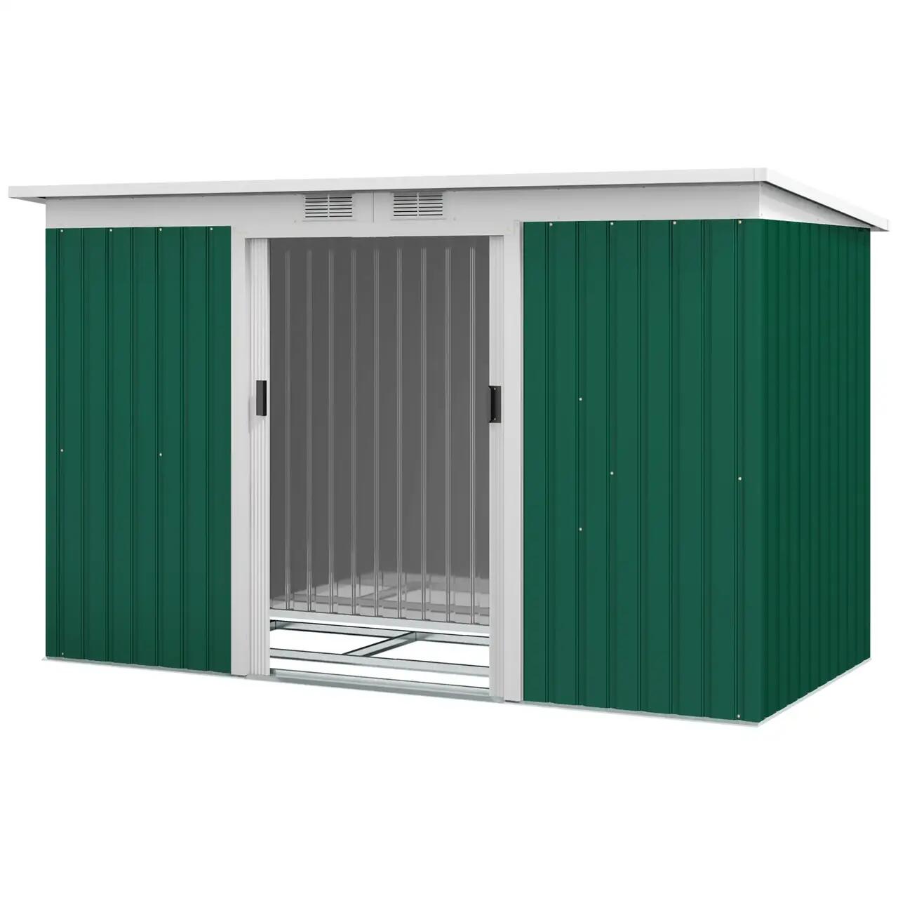 Casuta-magazie-sopron-de-gradina-pentru-depozitare-unelte-otel-verde-280x130x172-cm-5_square Casuta/Magazie/Sopron De Gradina Pentru Depozitare Unelte, Otel, Verde, 280X130X172 Cm - Imagine 11