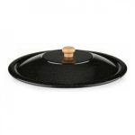 Set ceaun fonta cu capac emailat si trepied metalic, 14.5 L, Premium - imagine 4