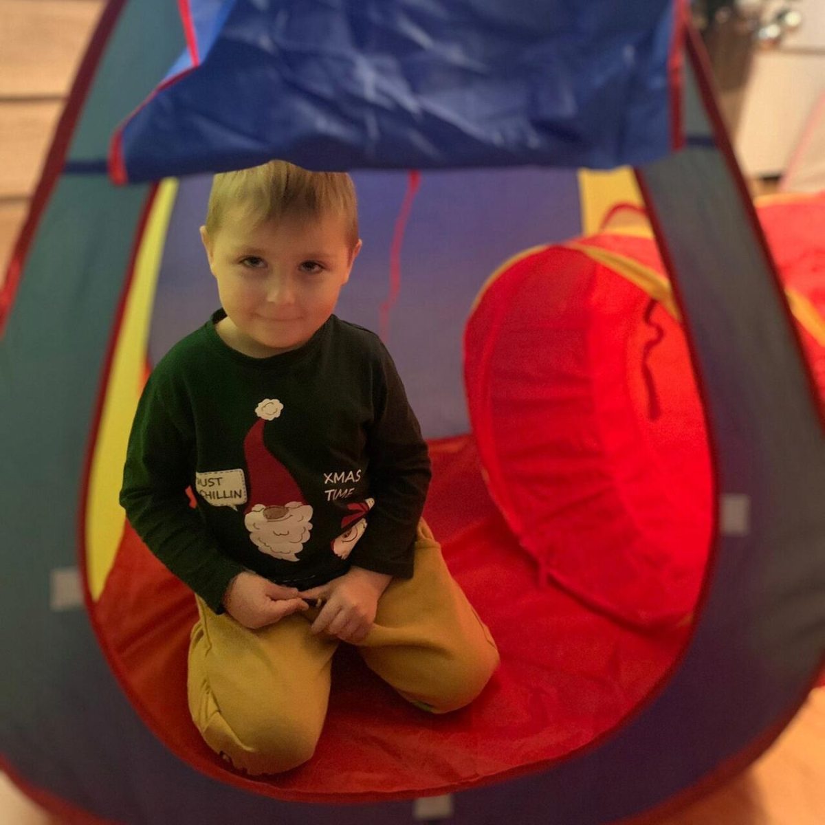 Cort De Joaca Pentru Copii, Kruzzel, 3 In 1, Igloo Si Cub, Cu Tunel, Husa, 288X74X94 Cm