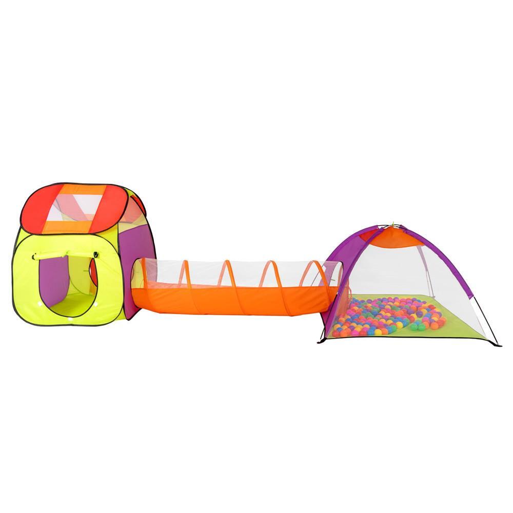 Cort De Joaca Pentru Copii, Springos, 3 In 1, Igloo Si Casuta, Cu Tunel, Husa, 389X120X115 Cm