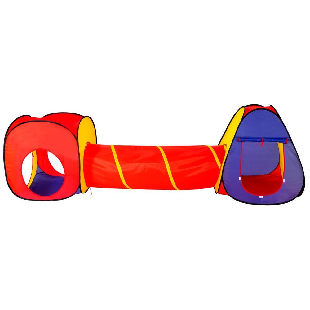 Cort De Joaca Pentru Copii, Springos, 3 In 1, Igloo Si Cub, Cu Tunel, Husa, 245X74X90 Cm