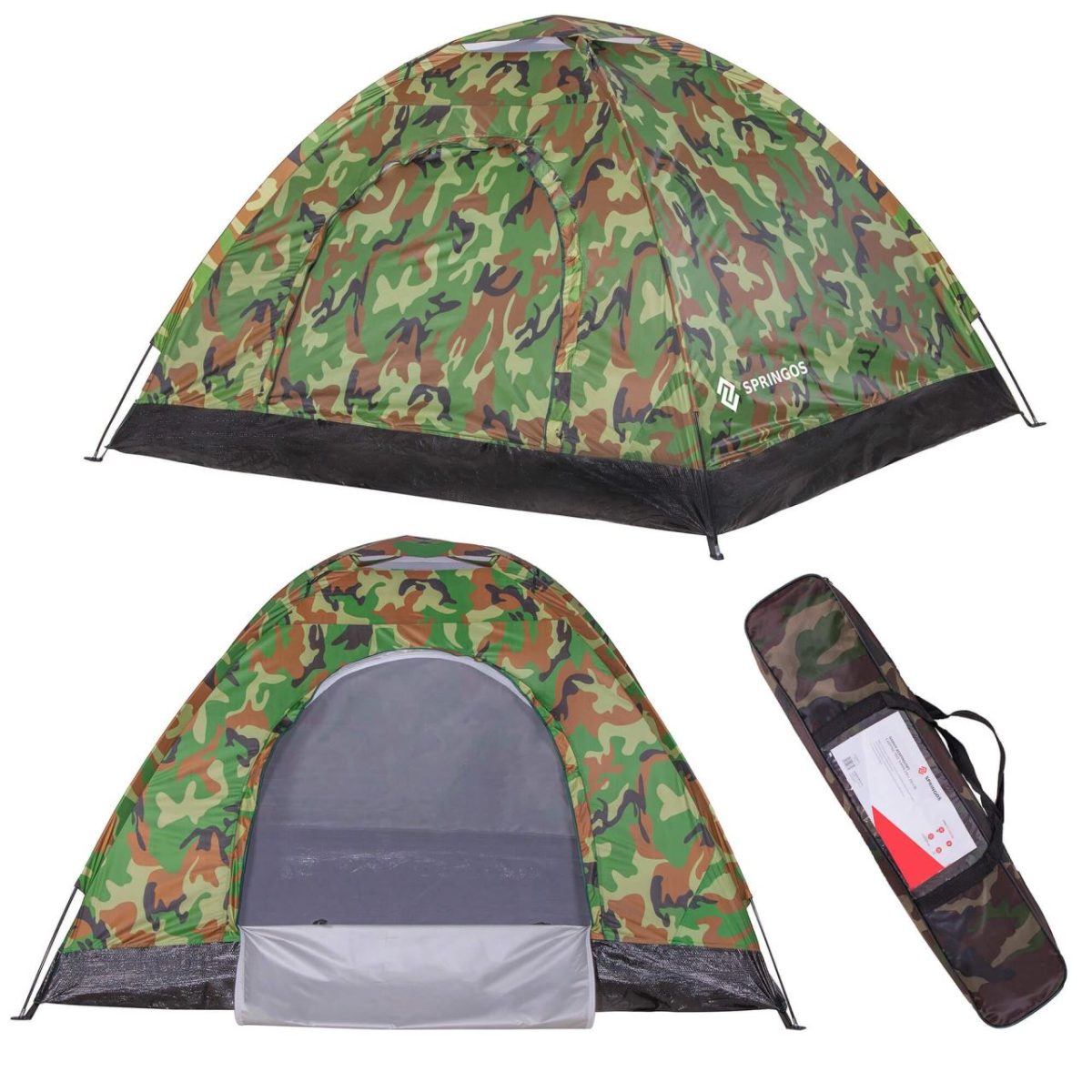 Cort Camping, Model Camuflaj, 200X150X110 Cm, Springos