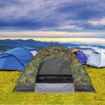 Cort camping, model camuflaj, 200x150x110 cm, Springos