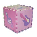 Covor tip puzzle, pentru copii, spuma EVA, 25 piese, 30×30 cm, Isotrade