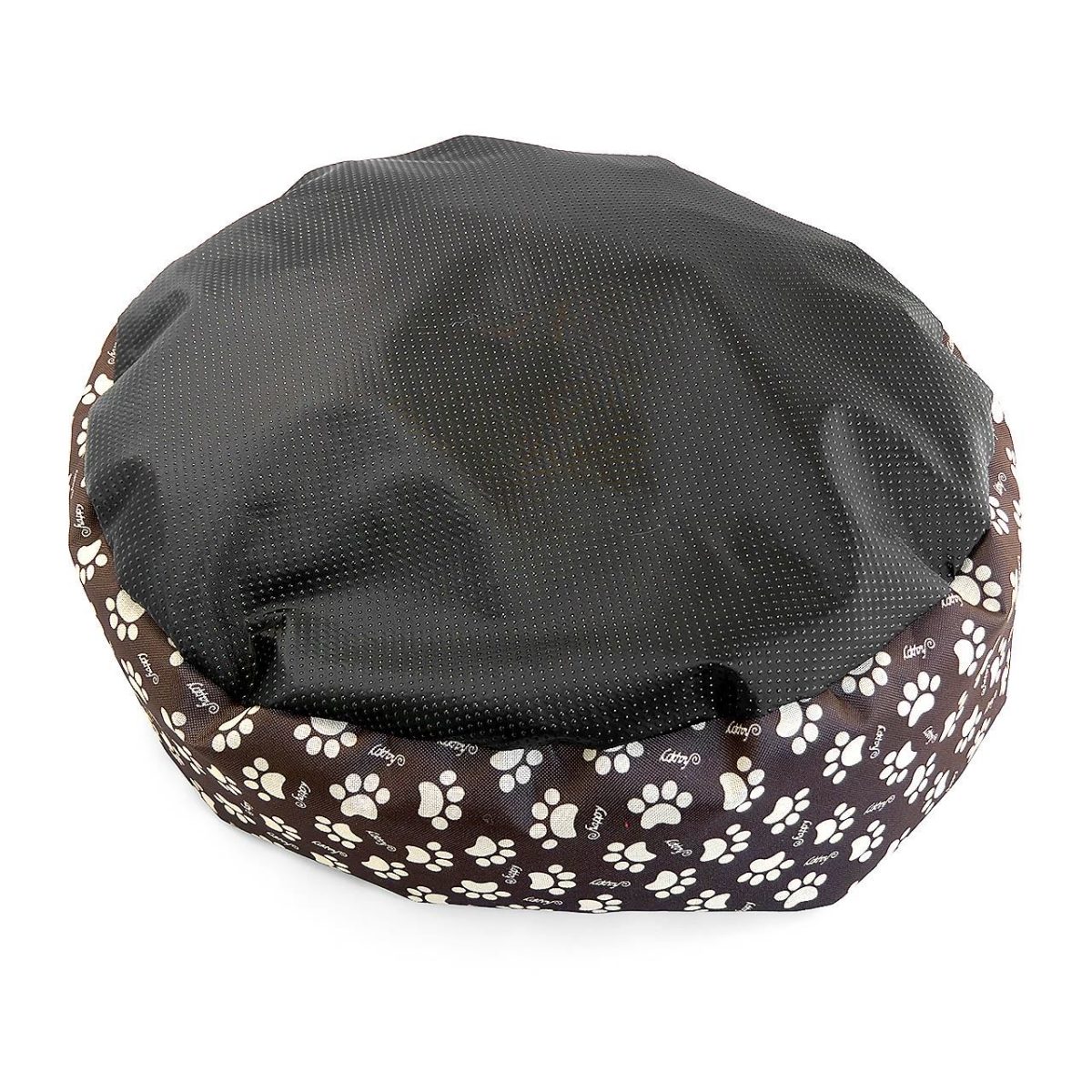Culcus Moale Cu Perna, Pentru Caine/Pisica, Culoare Negru, Impermeabil, Baza Antiderapanta, 50 Cm