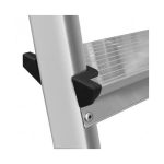 Scara aluminiu, 2 tronsoane, 2 trepte, platforma, max 125 kg, 0.67 m, Drabest