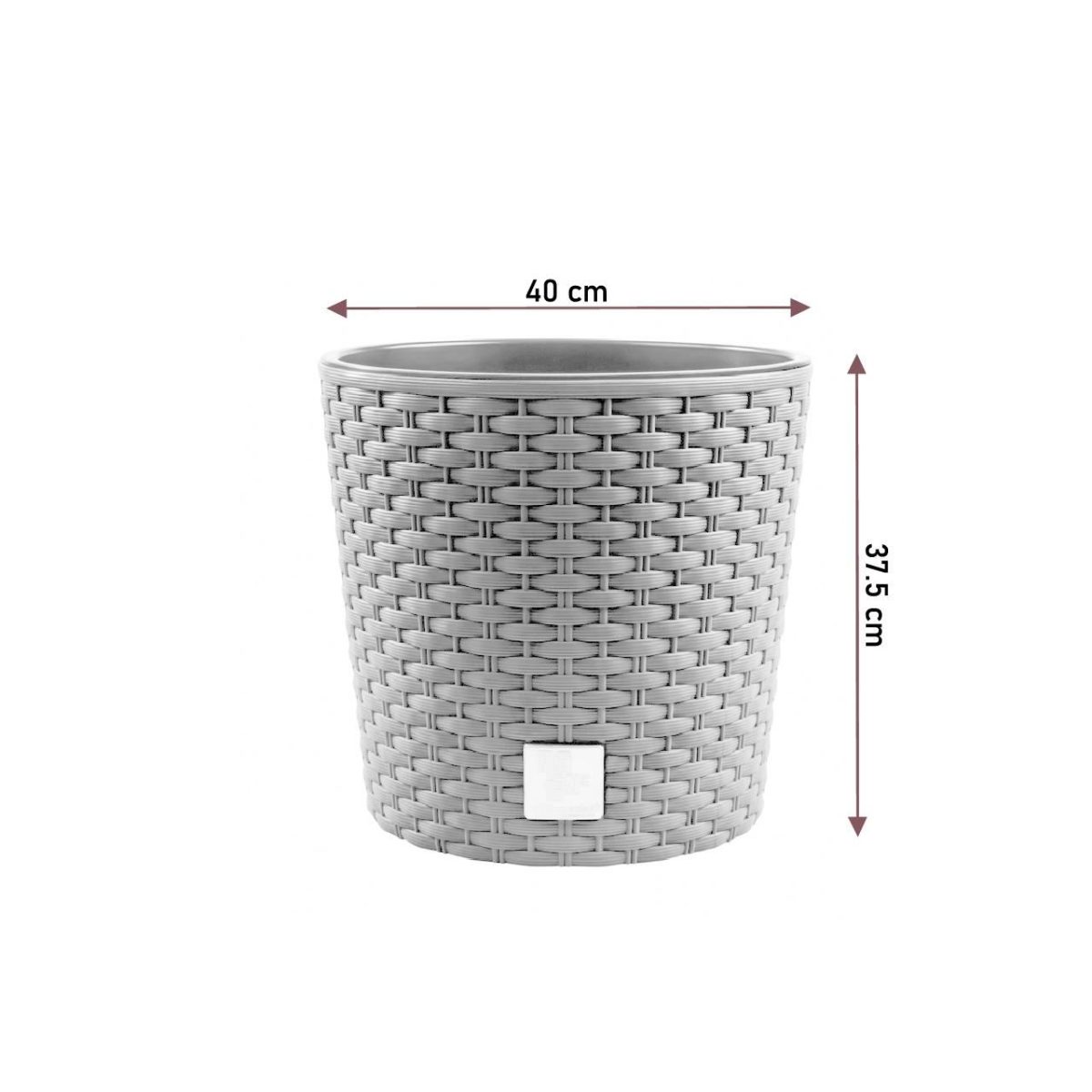Ghiveci Decorativ De Flori, Rotund, Cafeniu, 40X37.5 Cm, Rato Round