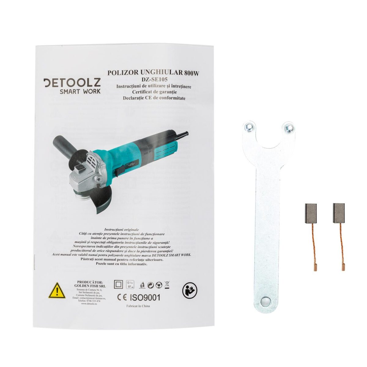 Polizor Unghiular, Flex, 800 W, 125 Mm, Detoolz